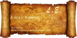 Laczi Edmond névjegykártya